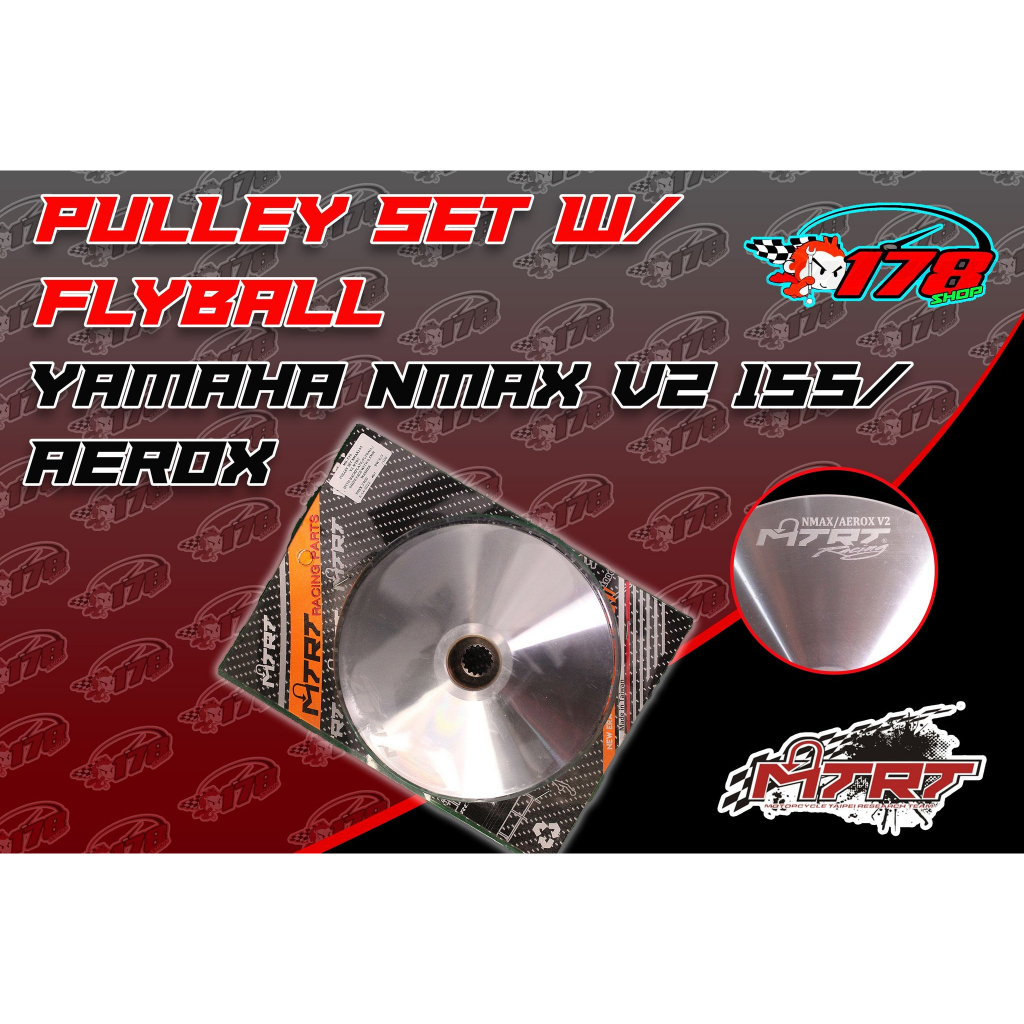 mtrt version 2 pulley set nmax 155 aerox 155 with free flyball Shopee