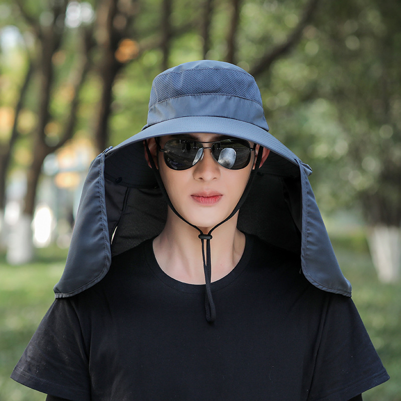 Sun Hat UV Protection Fisherman Hat for Men Waterproof Big Hat Beach