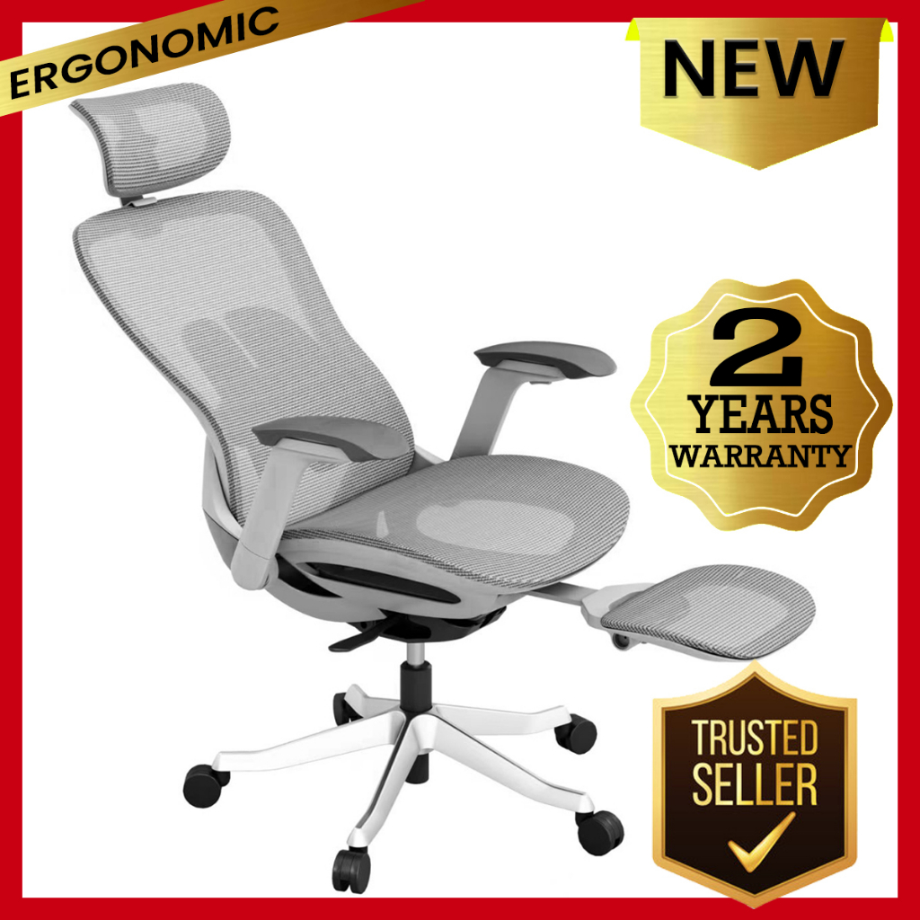 XTM Premium A99 XL Ergonomic Office Chair (4D Armrest) (Black, Grey