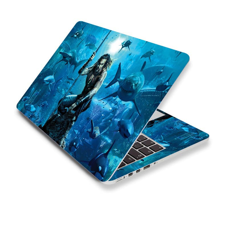 DC Hero Theme Laptop Waterproof Protector Sticker Notebook DIY Cover ...