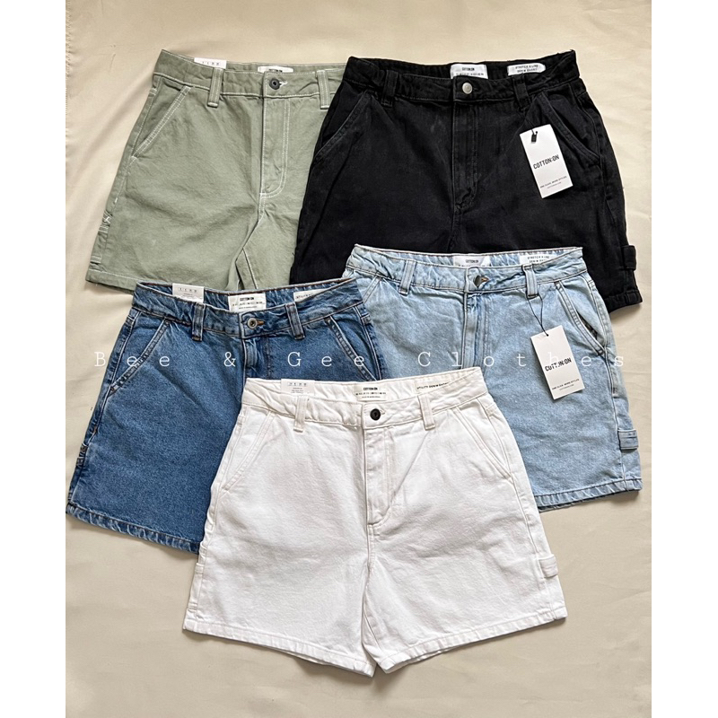 Cotton On Utility Bermuda Denim Short Authentic Shopee Philippines