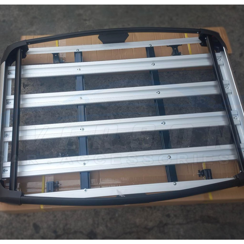 38x50 Silver Black Universal Stingray Roof Rack Rail Type Transformer ...