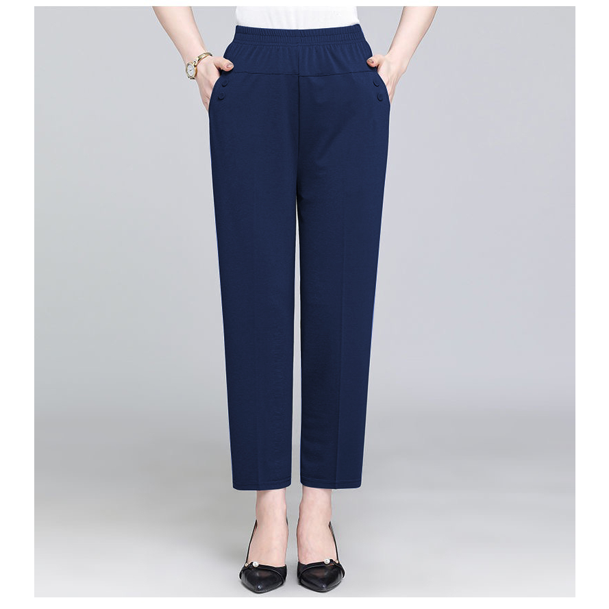 Ginza6 Plus size mom pants comfortable fit casual for middle-aged and ...