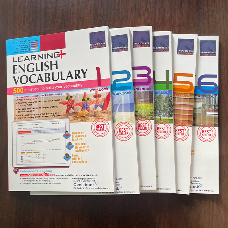 6 Books SAP Learning Vocabulary Workbook Educational Kids English Words ...