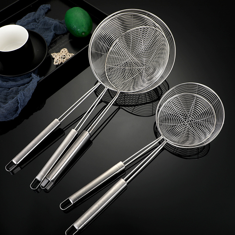 304 Stainless Steel Food Line Colander, Food Strainer, Frying Colander ...