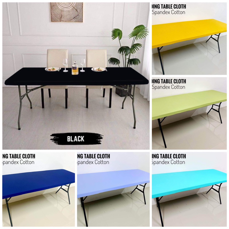 Folding Table Cloth 4ft & 6ft. Lifetime Table Cloth Spandex Table Cloth