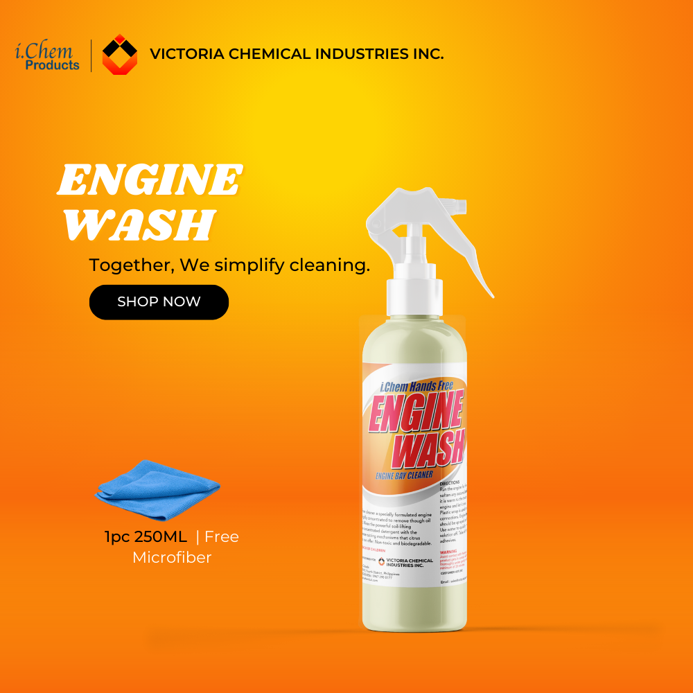 ICHEM PRODUCTS ENGINE WASH 250ml FREE MICROFIBER Shopee Philippines
