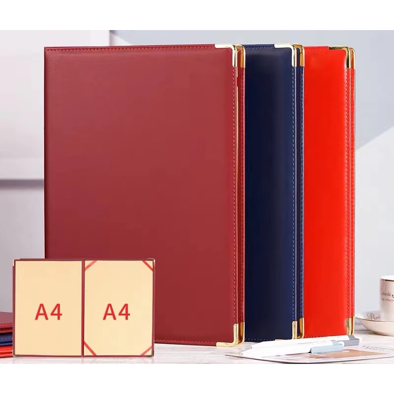 Leather CERTIFICATE CERT HOLDER/FOLDER A4 Frosted surface certificate