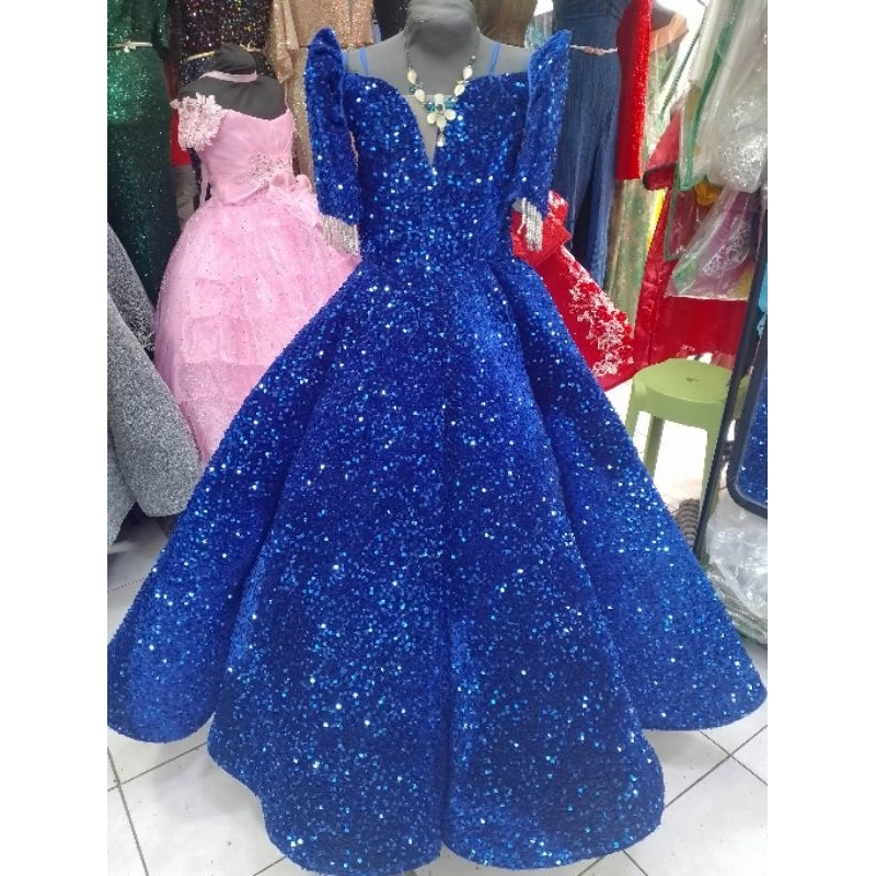 Filipiniana Gown with Detachable MC sleeves Shopee Philippines