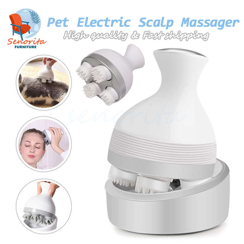 Electric Cat Massager Automatic Machine,Pet Scalp Massager for Hair