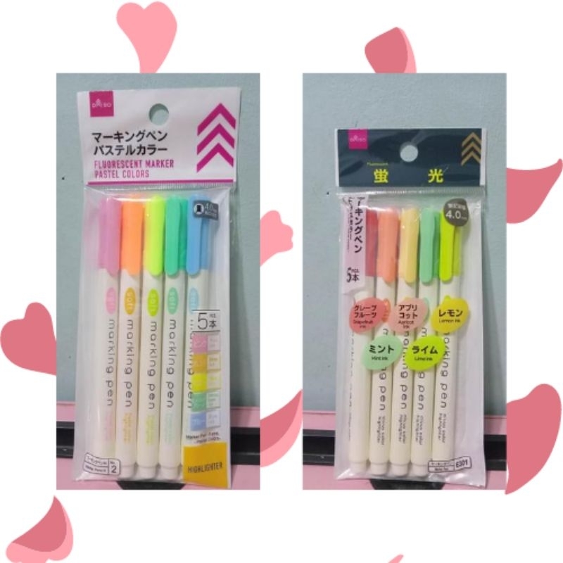 DAISO MARKING PENS (5pcs) Shopee Philippines