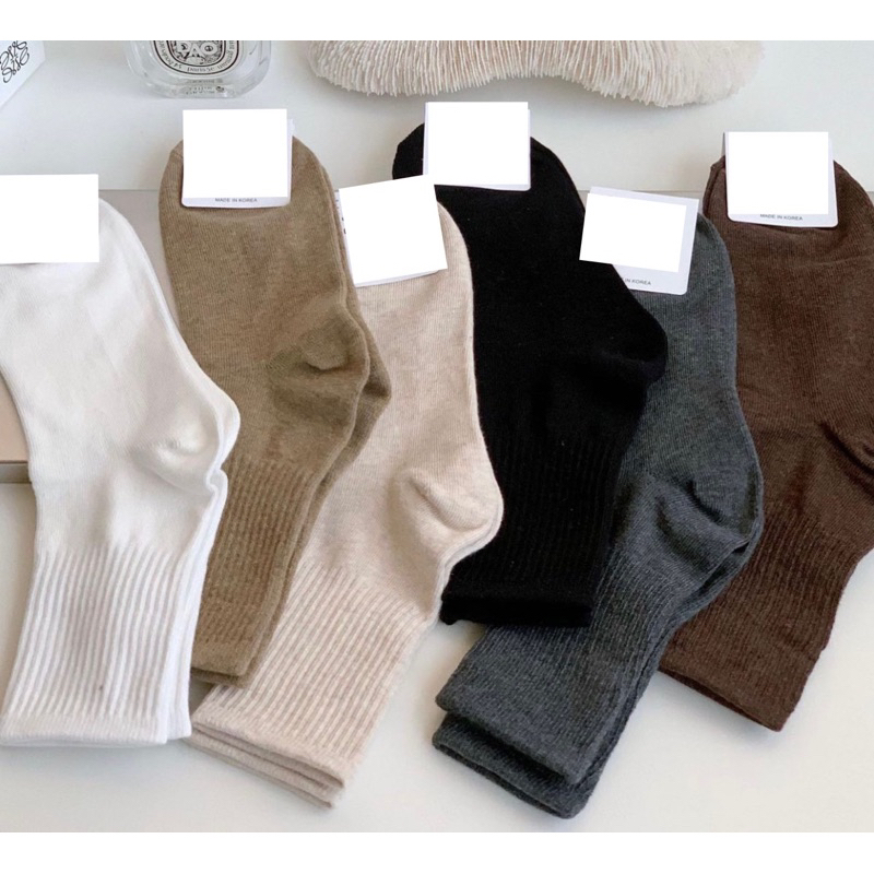 Plain Basic Color Iconic Socks-Shades of Brown • [AH] | Shopee Philippines