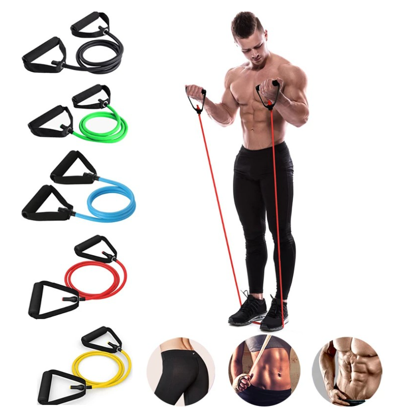 Fitness 120cm Resistance Bands Gym Equipment Elastic Bands For Yoga