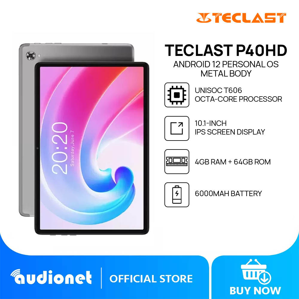 Teclast P40HD Tablet 4GB 64GB Android 12 Tablet Unisoc T606 4GB RAM ...