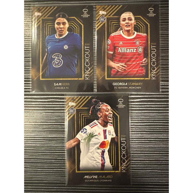 UWCL TOPPS KNOCKOUT 2023 - Star Player Cards Sam Kerr RC Georgia ...