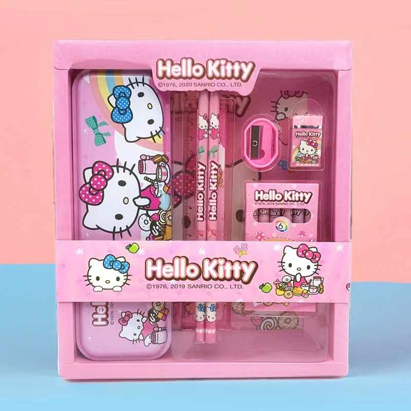 child Cartoon exquisite stationery box set school supplies Eraser Pen