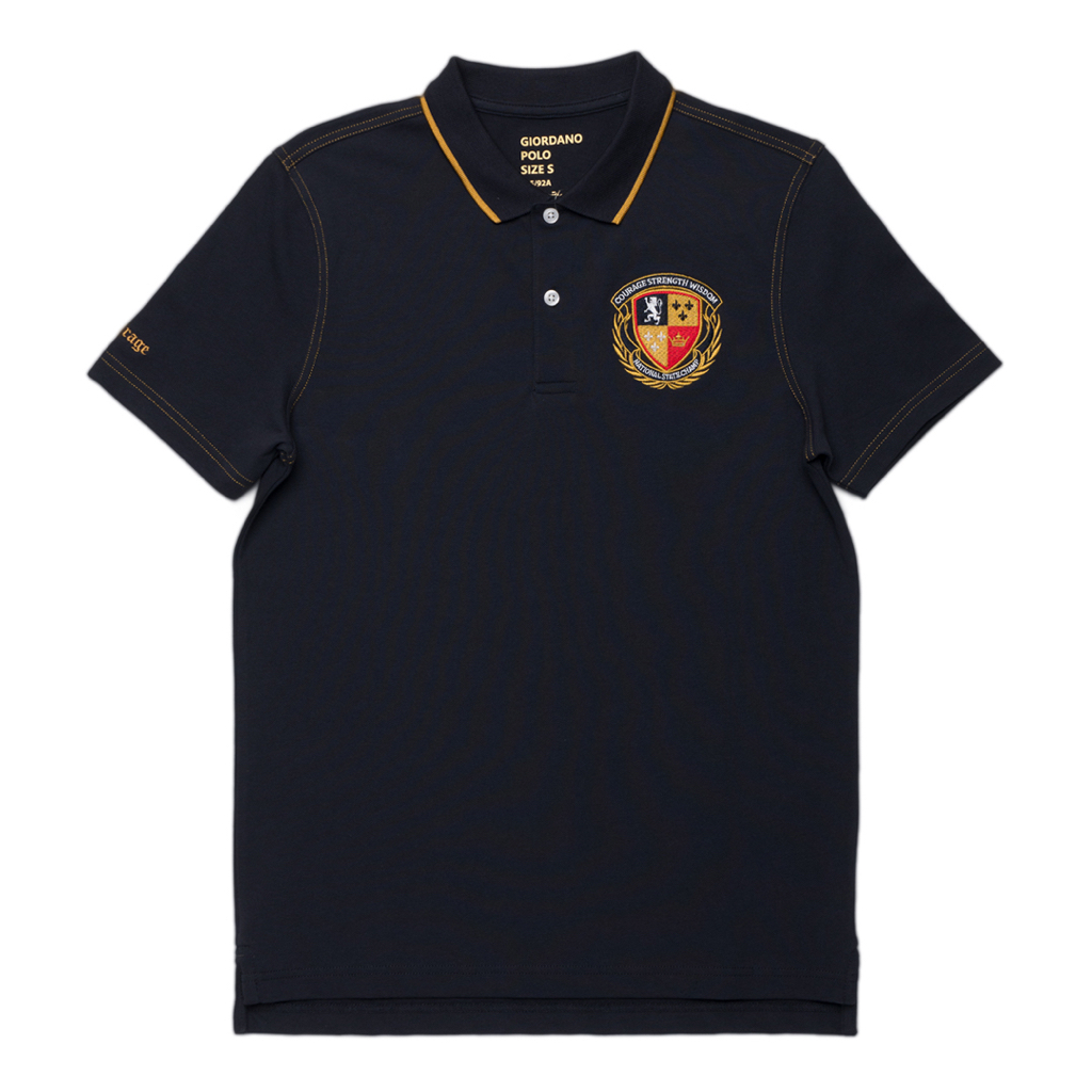 GIORDANO Men's Bold Polo (01010322) - 70 - Signature Navy | Shopee ...