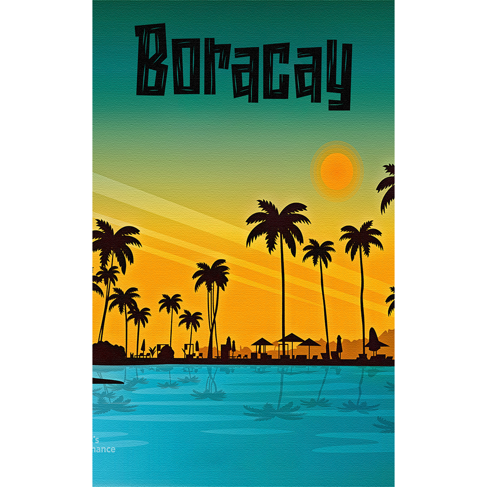Philippines Tourist Spot Design Rubber Ref Souvenir (Boracay