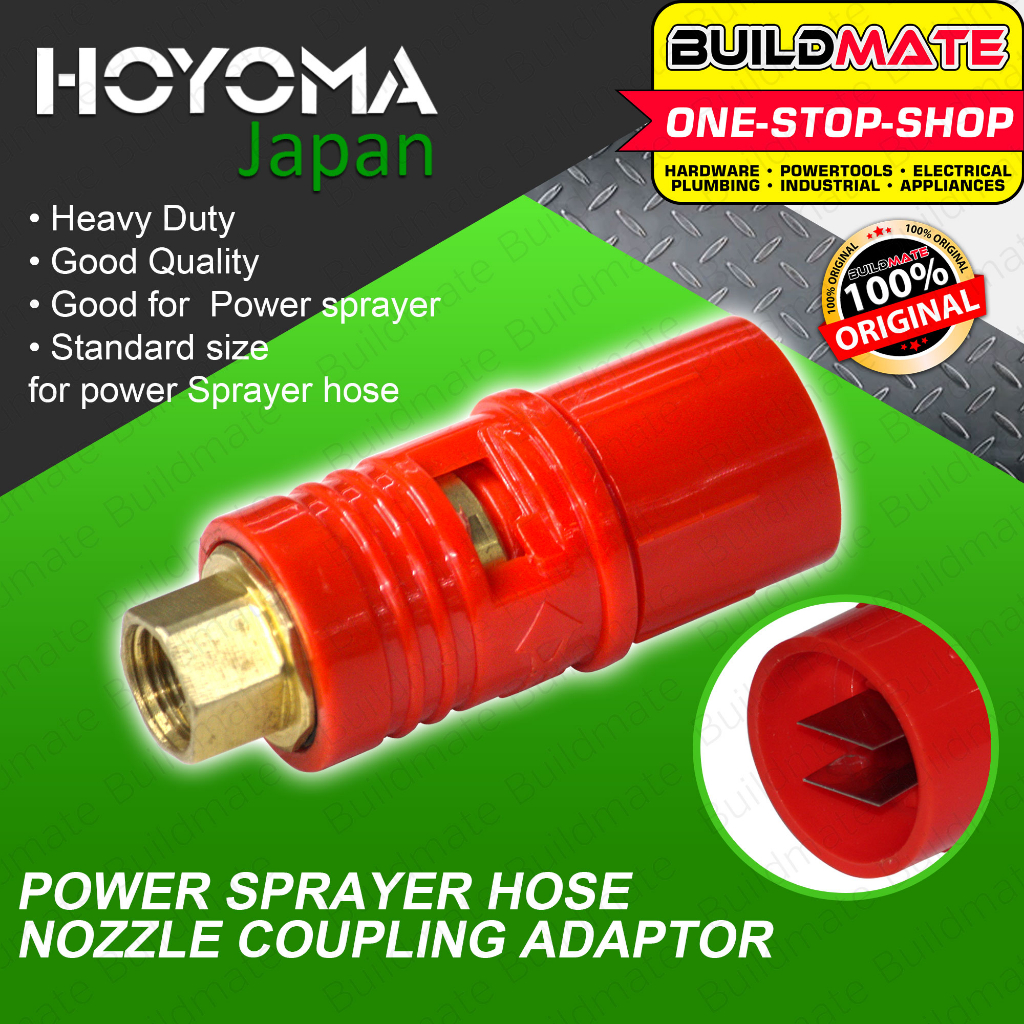 BUILDMATE Power Sprayer Pressure Washer Hose Nozzle Copper Adapter Hose Coupling Adaptor Connect