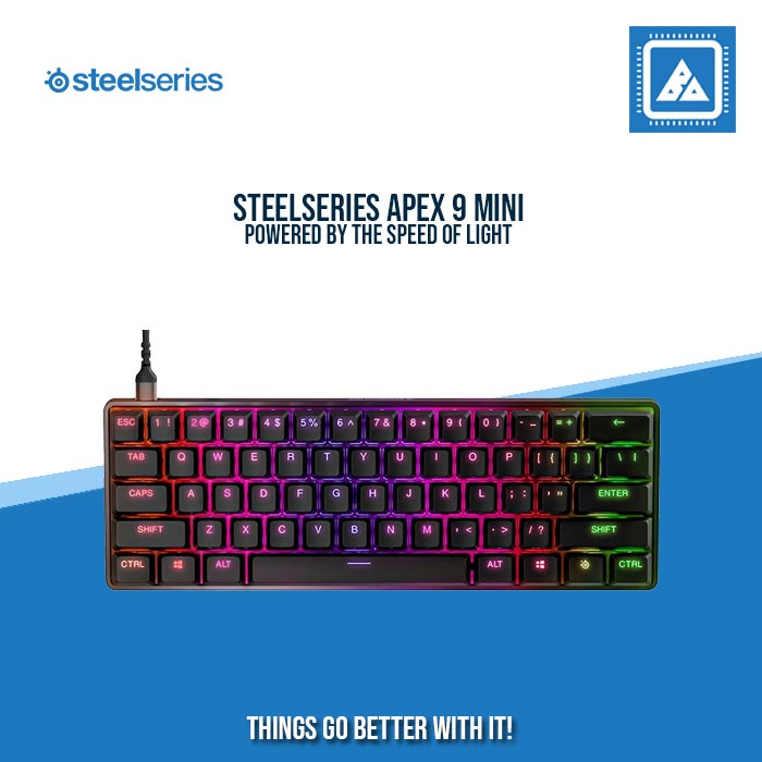 STEELSERIES Apex 9 Mini - Linear OptiPoint Optical Keyboard | Shopee ...