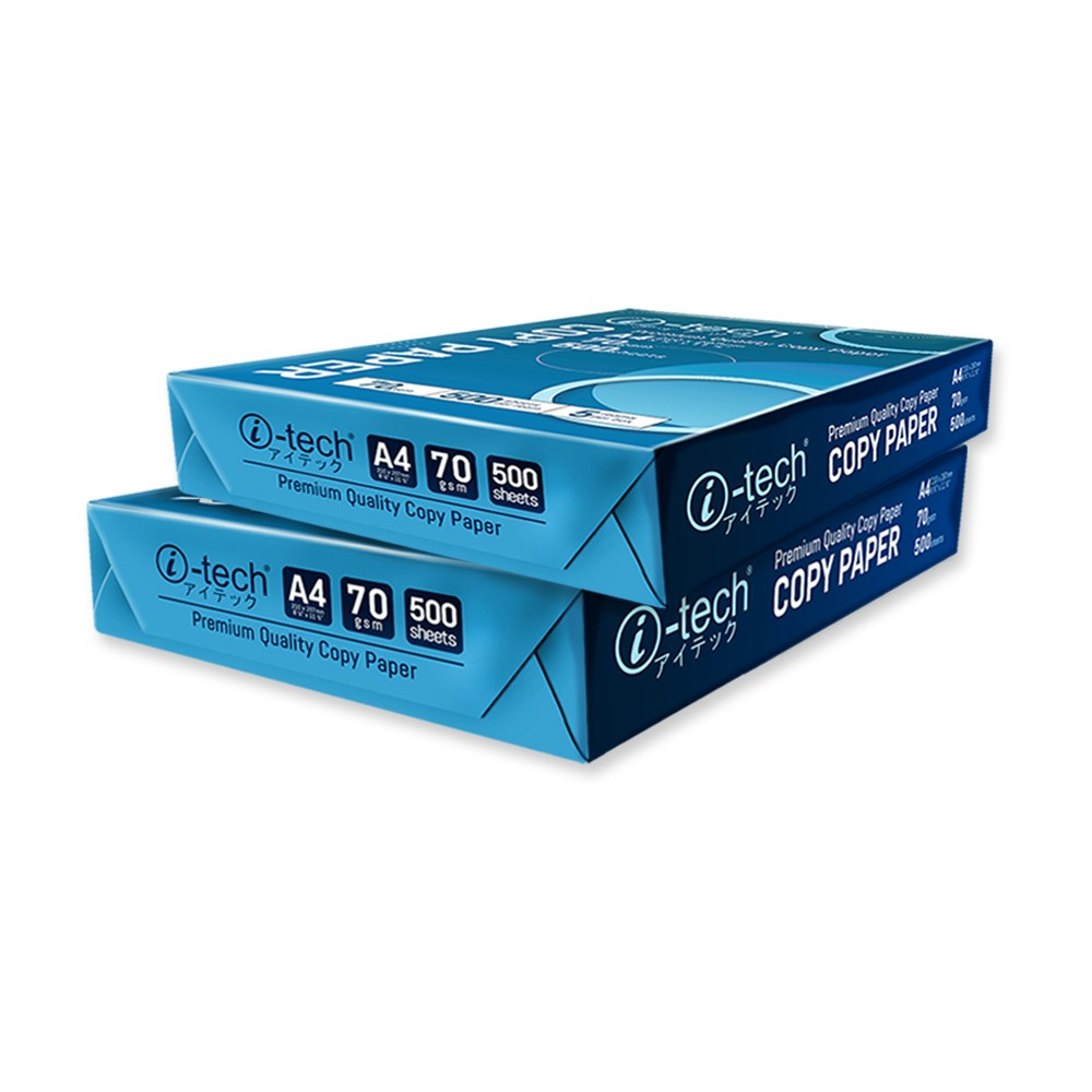 i-tech Copy Bond Paper Premium Quality 70GSM & 500 Sheets (Long/A4 ...