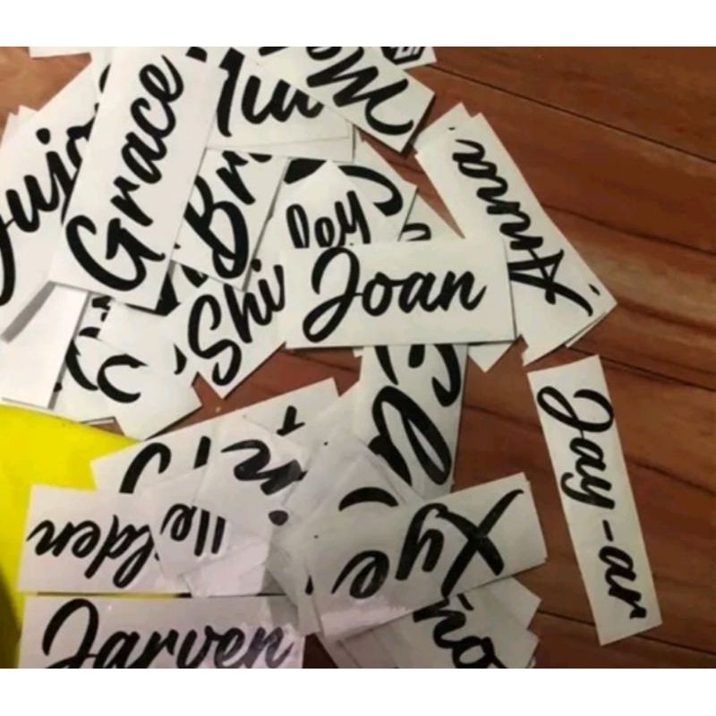 PERSONALIZED STICKER NAME AND LABEL (Decalsticker) | Shopee Philippines