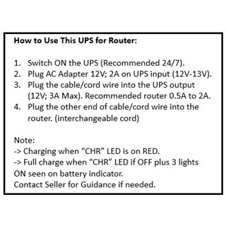 Uninterruptible Power Supply (UPS) for Routers (PLDT, Converge, Sky ...