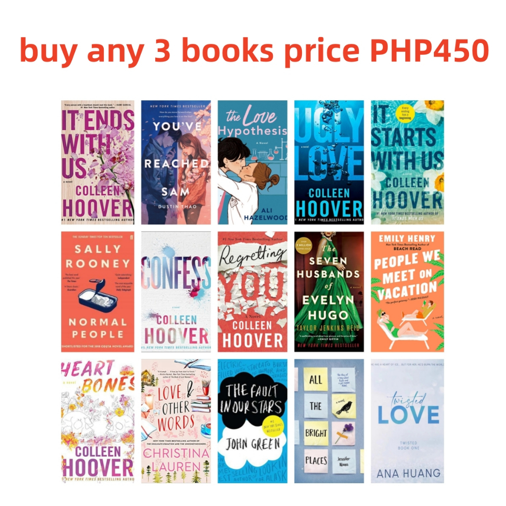 Romance novel collection, buy any 3 books price PHP450 / It Ends with