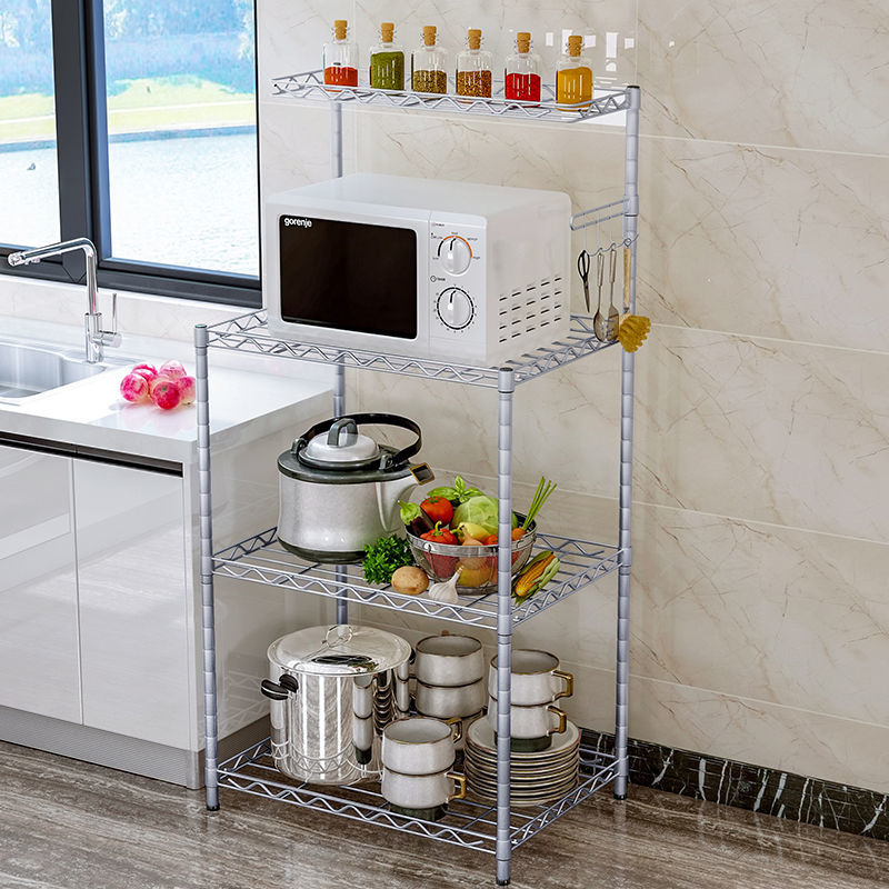 Multi-purpose Steel Storage Rack Shelf Metal Shelves Steel Kitchen Rack ...