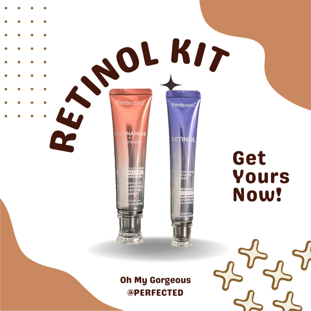Perfected RETINOL BEGINNER's KIT Niacinamide Serum Moisturizer and