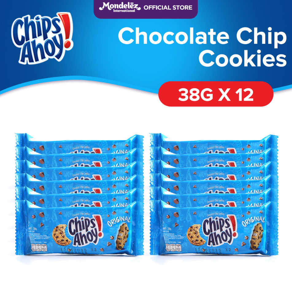 Chips Ahoy! Chocolate Chip Cookies 38g (Set of 12) Shopee Philippines