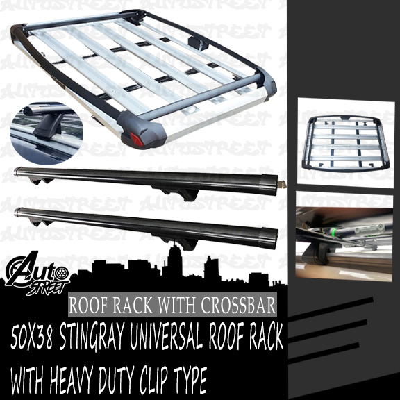 Universal 50x38 STINGRAY Top load Carrier Roof Rack(Silver and Black ...