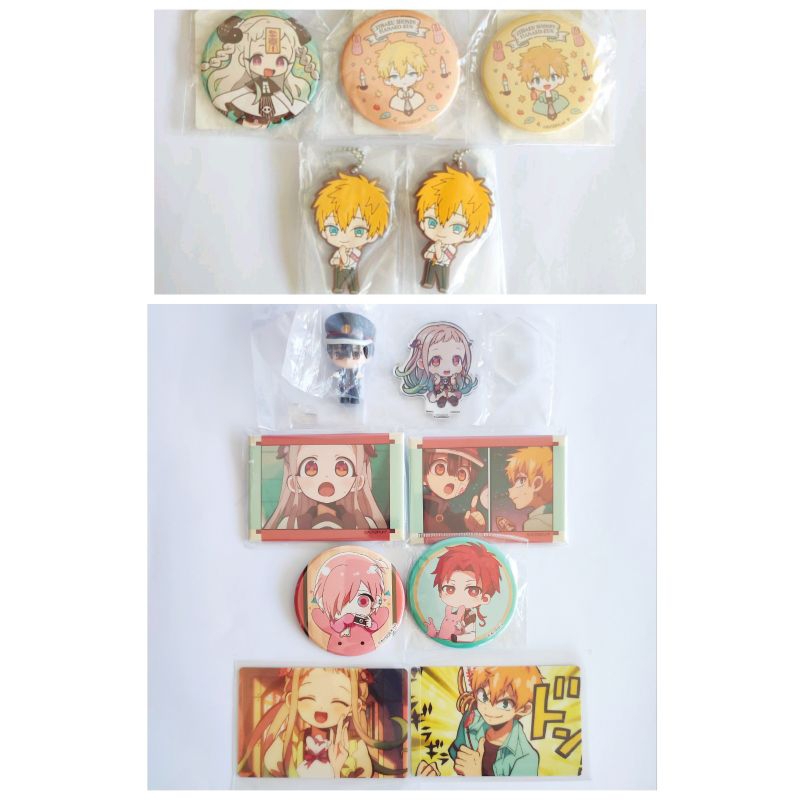 4 Badges Métal Hanako Kun Anime - 58 Mm - Accessoire Cosplay, Décoration Sac, Figurine Broche
