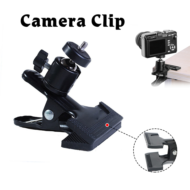MultiFunction Tripod Camera Clip Clamp Flash Holder Mount with 360