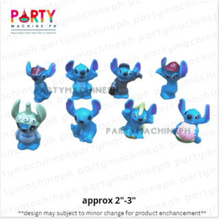 8pcs Lilo & Stitch Cartoon Figure Toys Set Cake Toppers Collection Model  Decoration Kids Toys Gifts