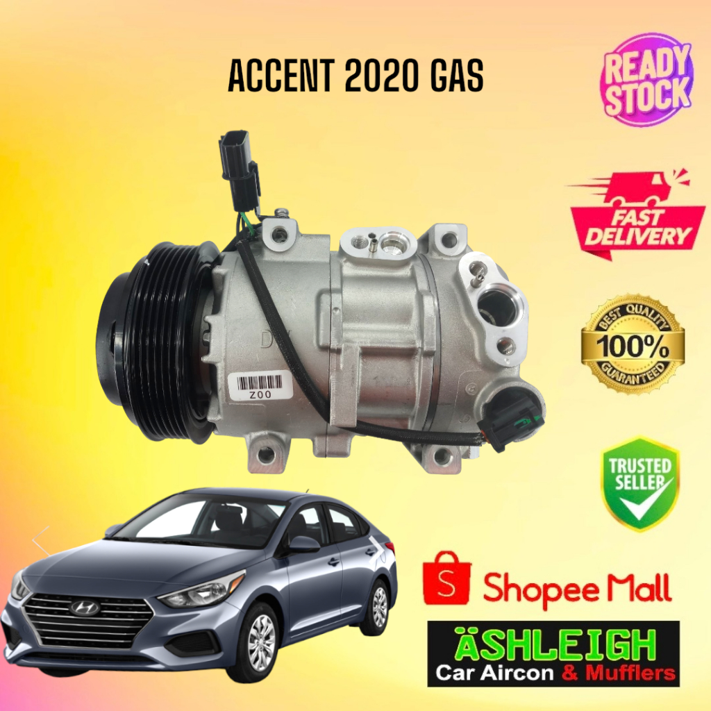 Ashleigh Hyundai Accent 2020 Gas Compressor Car Aircon | Shopee Philippines