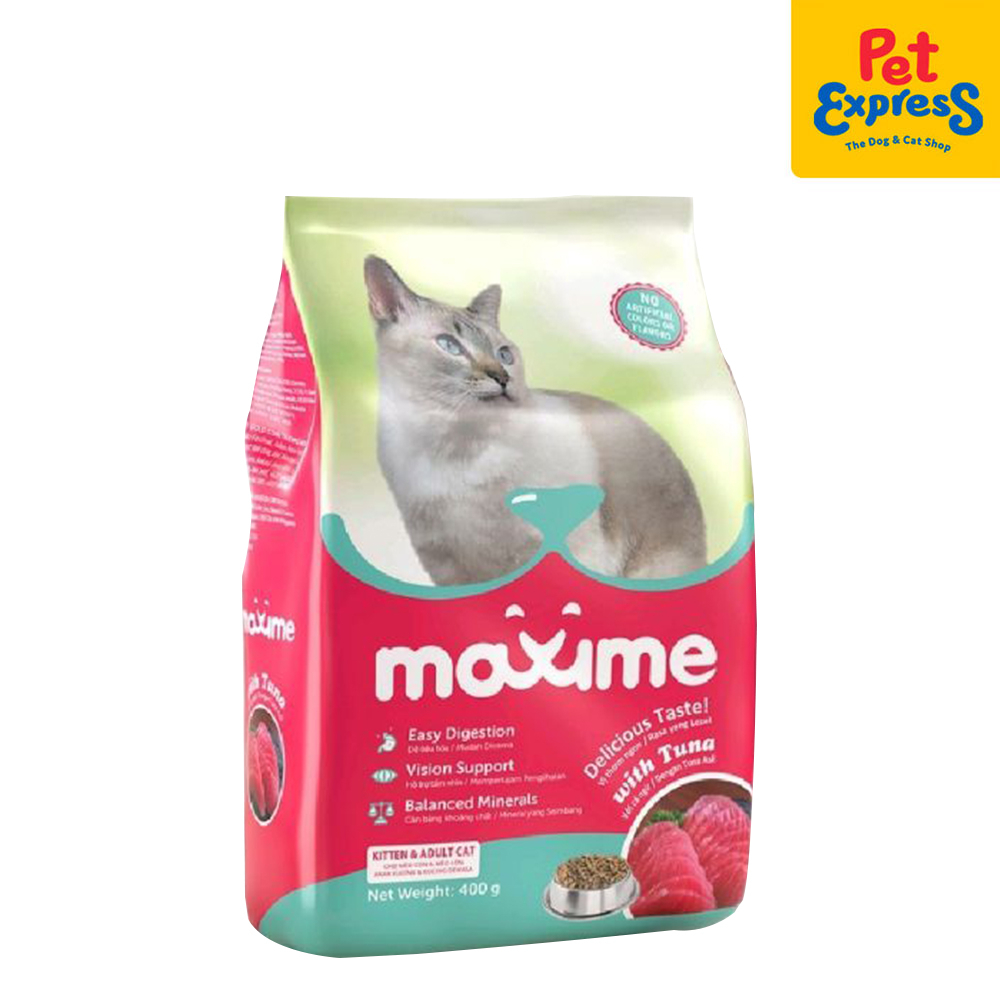 Maxime Kitten and Adult Tuna Dry Cat Food 400g | Shopee Philippines