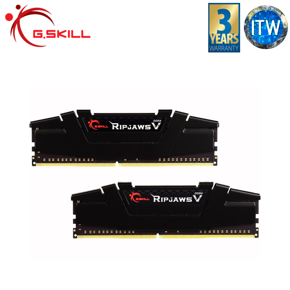 G.Skill Ripjaws V 32GB (2x16GB) DDR4-3600Mhz CL18-22-22-42 1.35V RAM ...