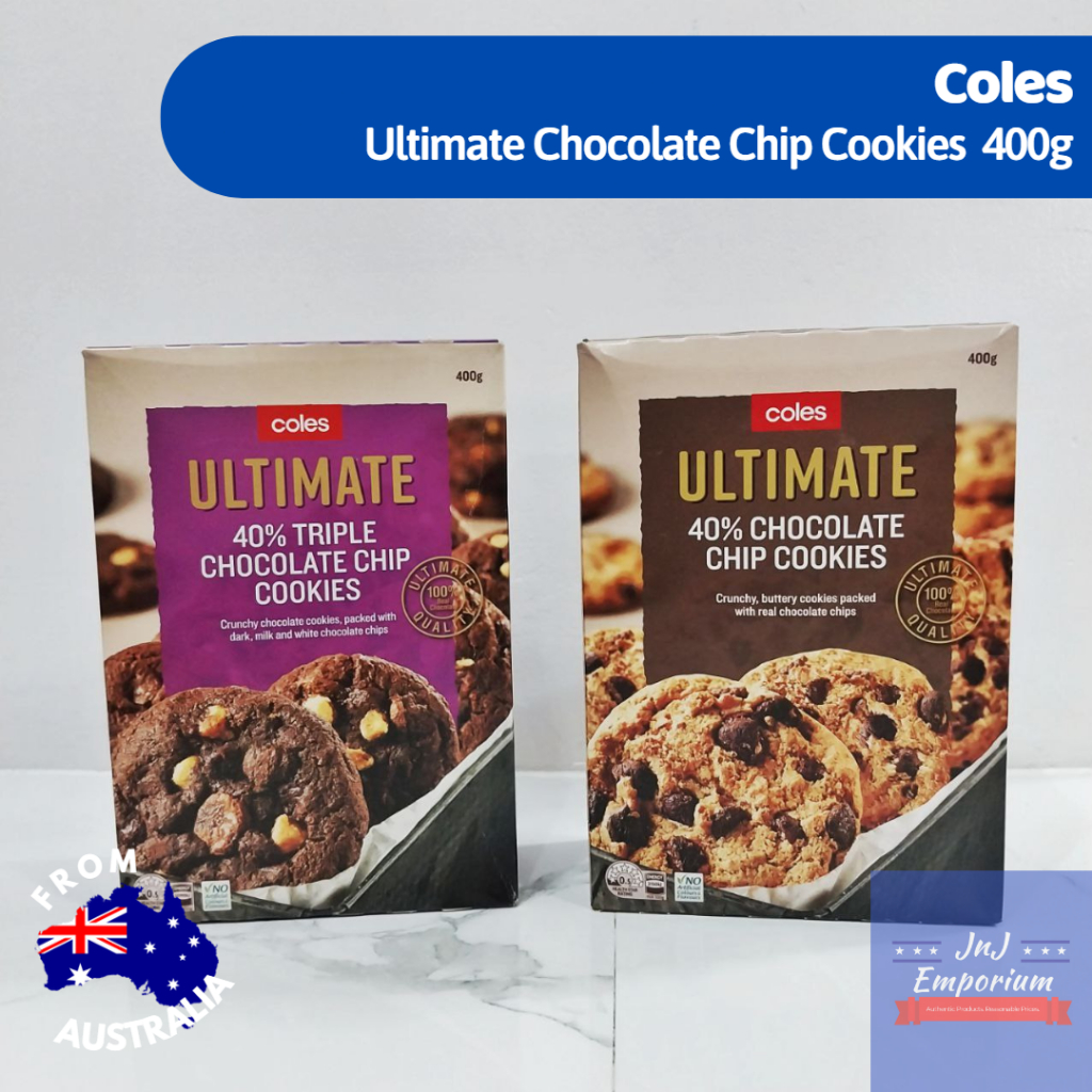 Coles Ultimate Cookies 40 Chocolate Chip 400g Shopee Philippines
