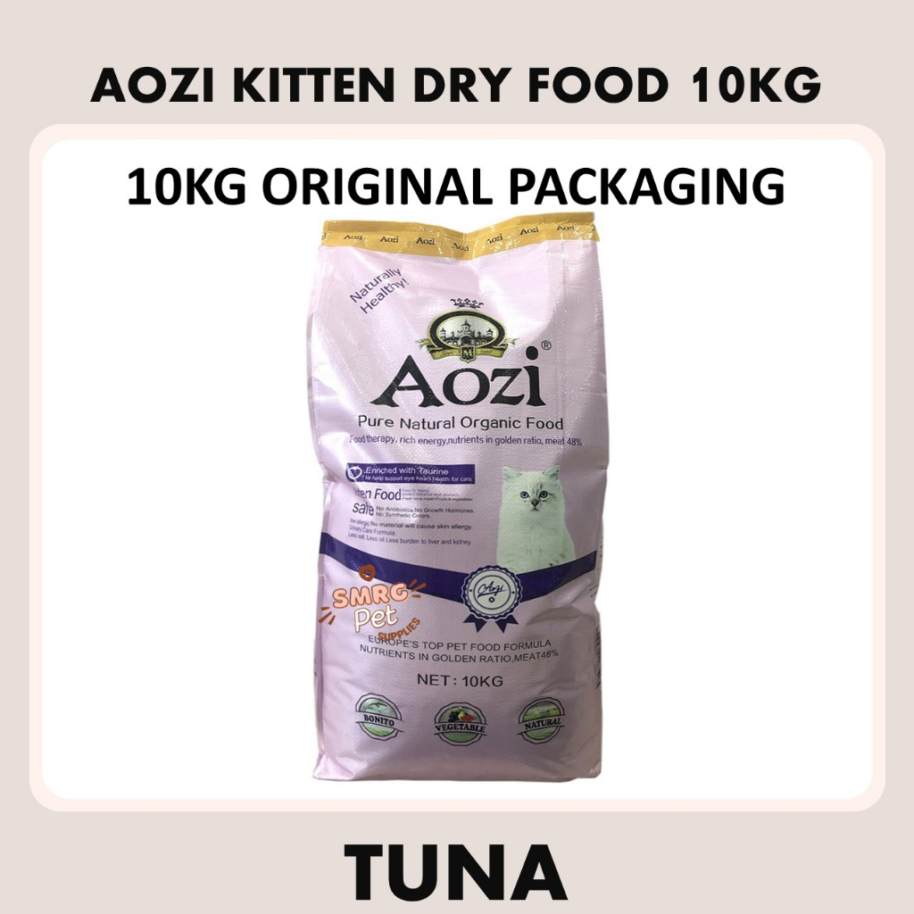 Aozi Cat Dry Cat Food Kitten Adult Salmon Tuna 10kg 20kg Original Packaging Shopee Philippines 7047