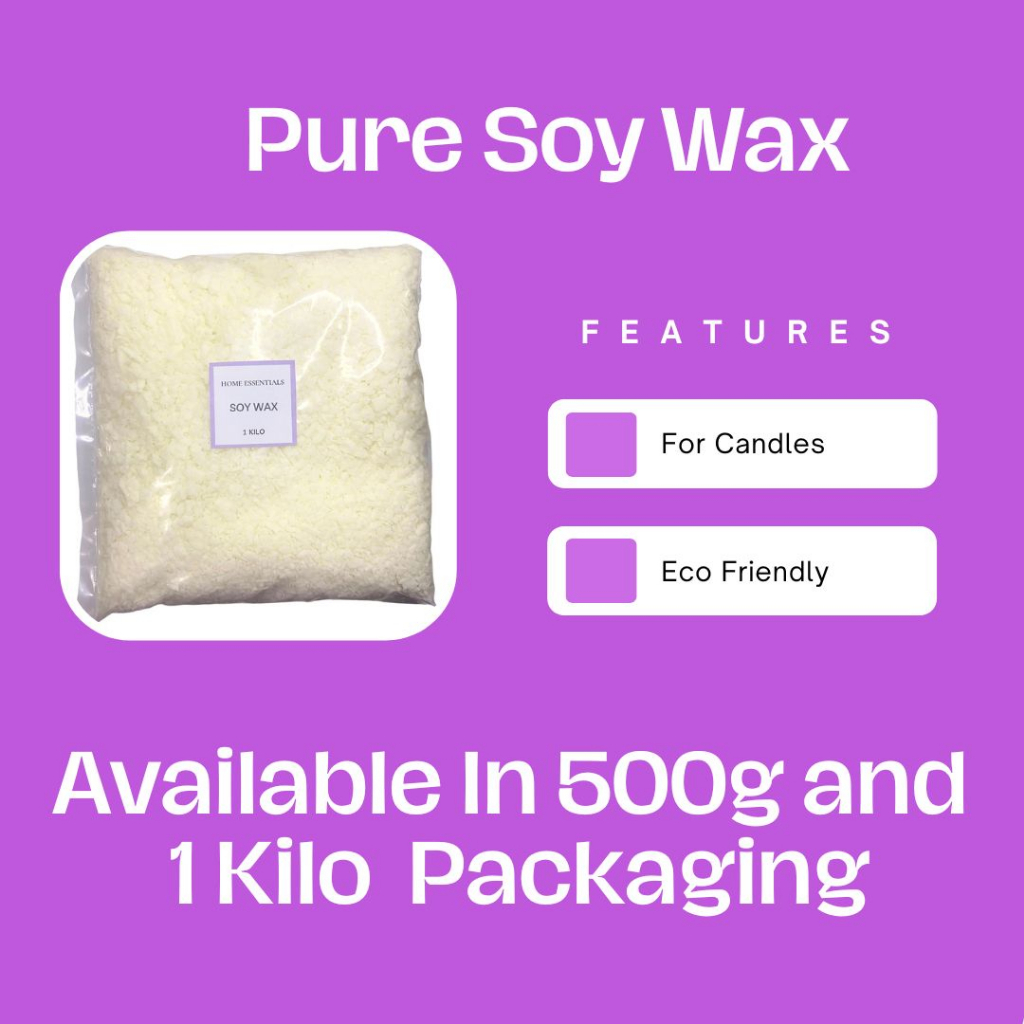 Pure Soy Wax Flakes For Candle Making 1kilo or 500 grams Shopee