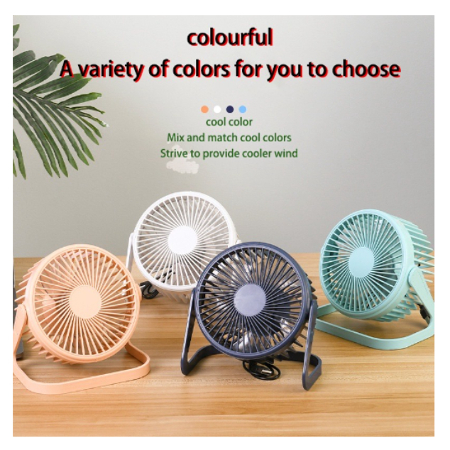 fan 5 inch mini silent table fan desktop student dormitory small ...