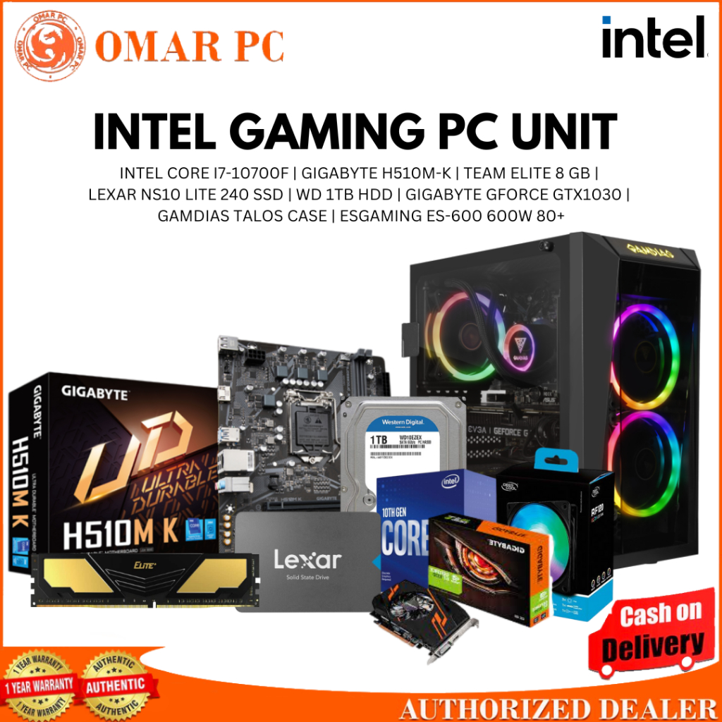 GAMING SYSTEM UNIT [i7 10700F][MSI H510M A PRO][2x8GB RAM 2666Mhz