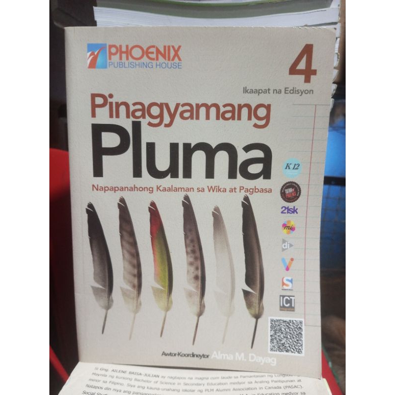 PINAGYAMANG PLUMA Napapanahong Kaalaman sa Wika at Pagbasa 4 by Dayag ...