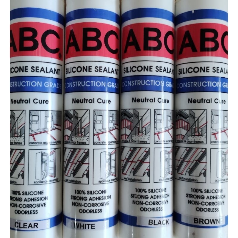 ABC Silicone Sealant Construction Grade Neutral Cure Shopee Philippines