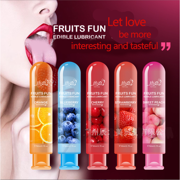 Fruit Lubricant Fruits Fun 80ml Water Soluble Fruity Lubricant Sex Lube