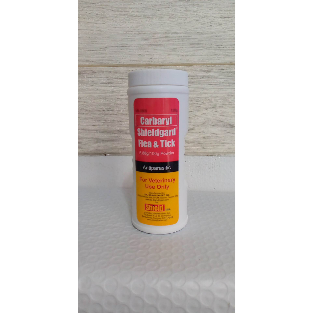 SHIELDGARD ( Carbaryl ) Anti Flea & Tick Dog Powder 120g | Shopee ...