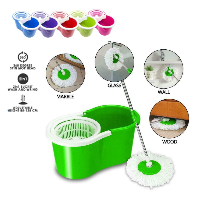Mop With Spinner and Bucket Magic Spin Tornado Mop 360 Easy Rotating ...