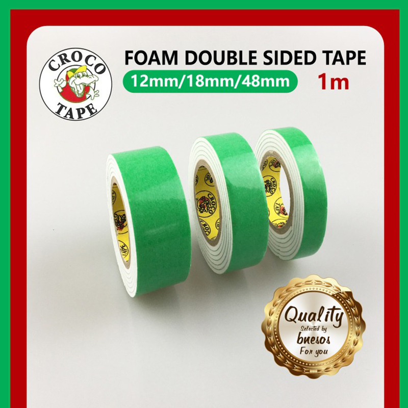 Croco Foam Tape Double Sided Foam Double Sided Tape 12-18-48mm 1Meter ...