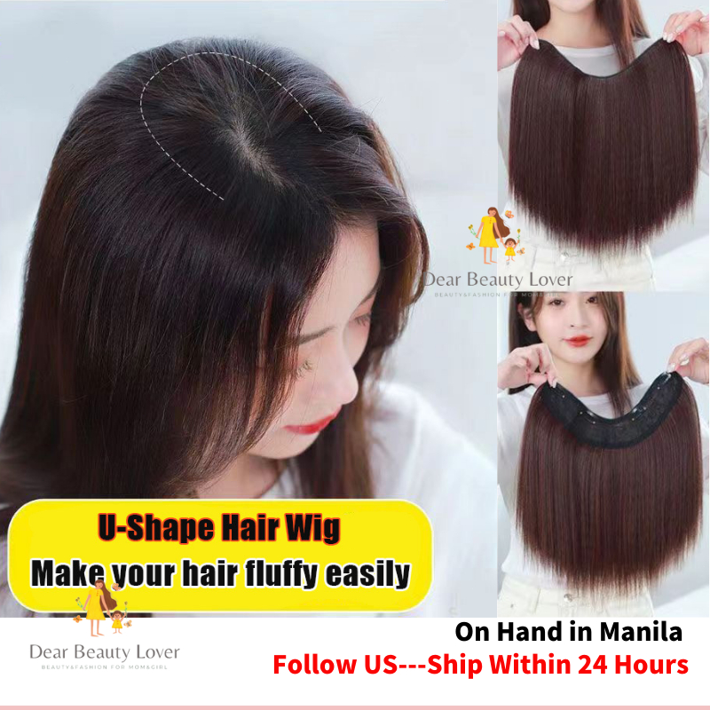 (Manila Stock)30cm Short Natural Hair Extensions Wig for Women